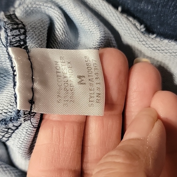 Lumiere Size M Denim Look Pullover Sweatshirt Style Top, Drop Sleeve, EUC - Picture 12 of 12